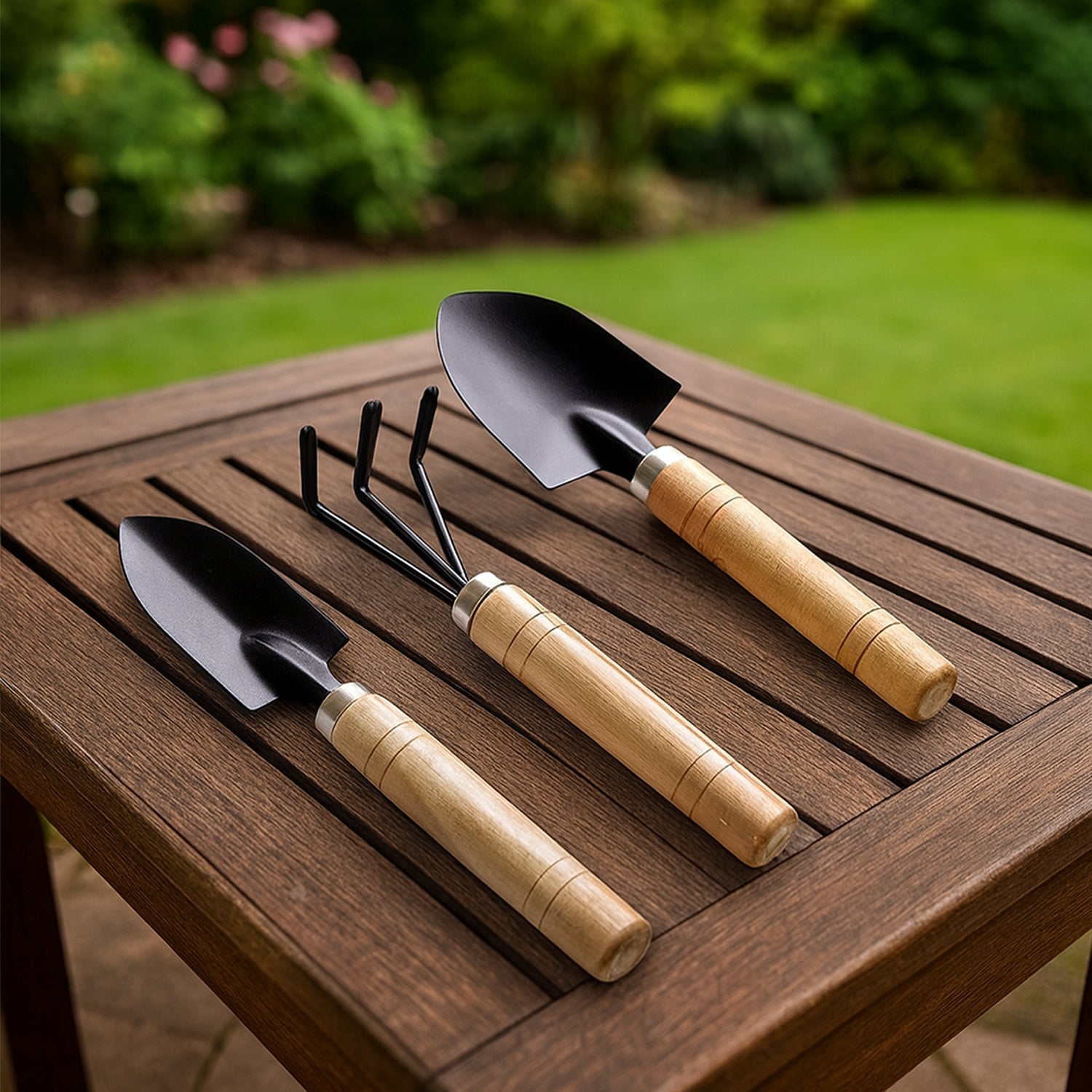 Durable Wooden Handle Garden Hand Tool Kit Durable Wooden Handle Garden Hand Tool Kit
